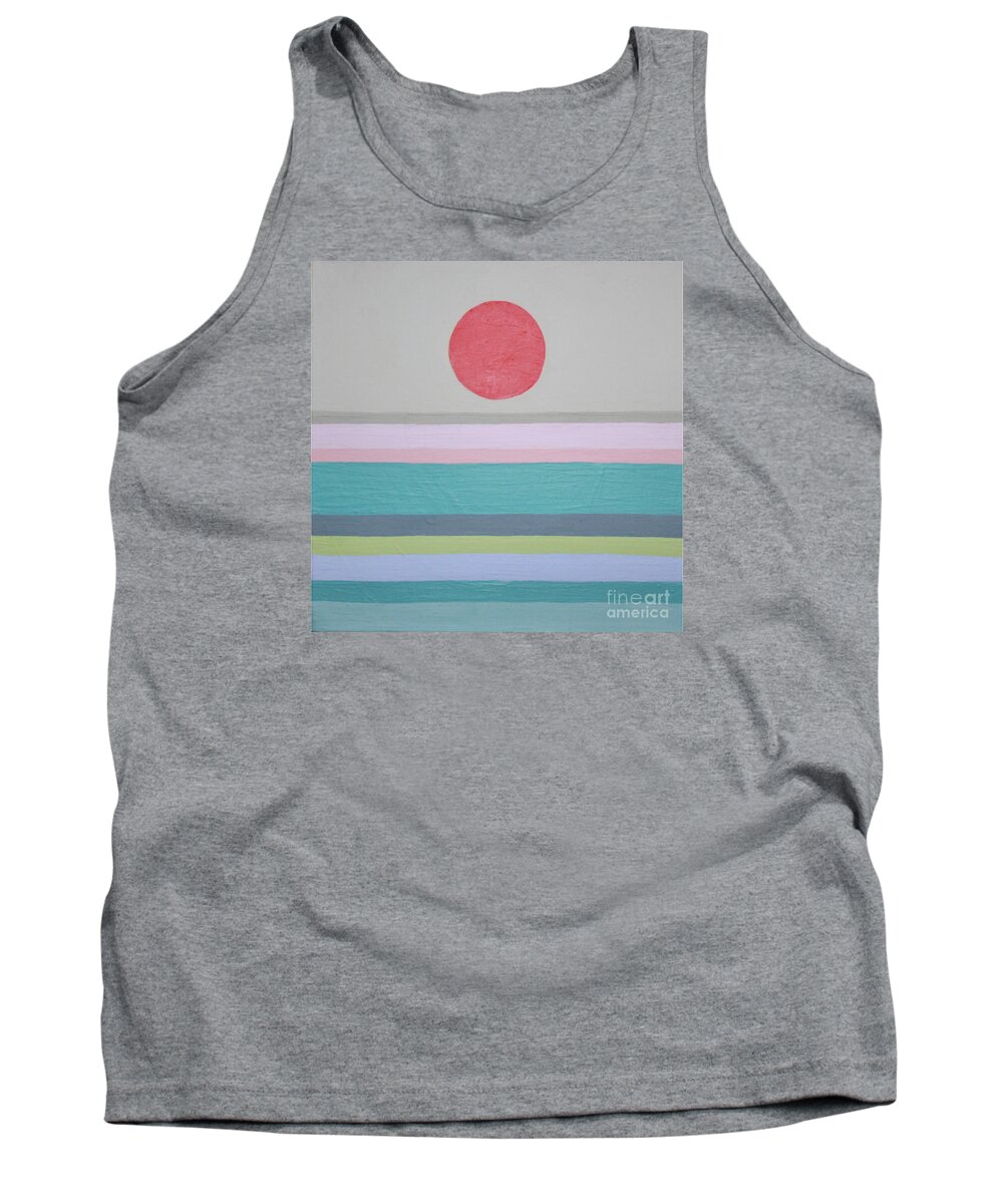 Colorful Tank Top featuring the painting Vacation Days by Christie Olstad