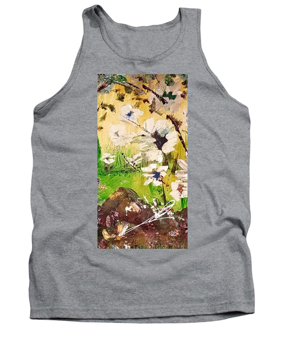 Landscapes Tank Top featuring the painting Vast beauty by Julie TuckerDemps