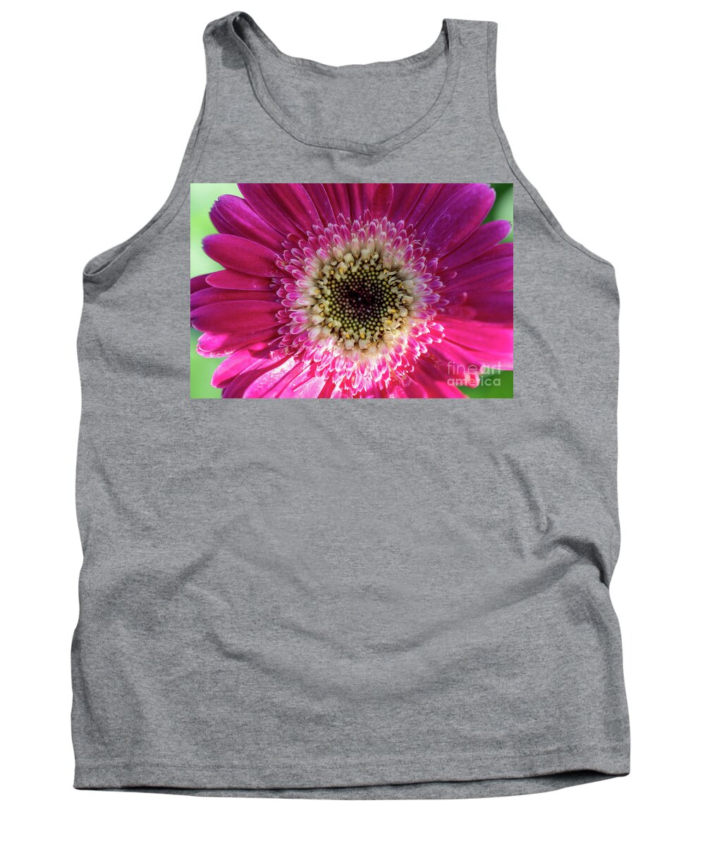 Pink Tank Top featuring the photograph Vibrant Pink Flower by Abigail Diane Photography
