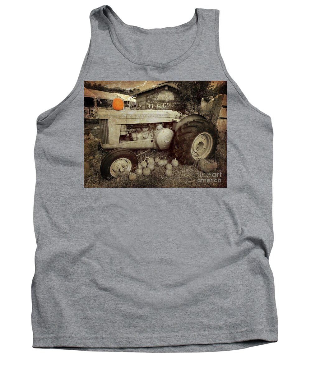 Tractor Tank Top featuring the photograph Vintage John Deere Tractor by Jeanette French