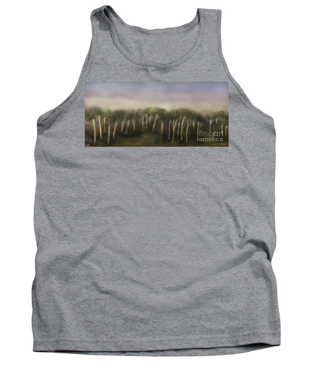 Bush Tank Top featuring the digital art Walk with Nature 2 by Julie Grimshaw