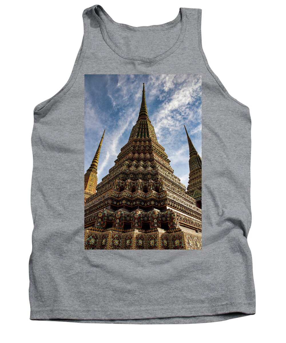 Wat Tank Top featuring the photograph Like A Prayer - Wat Pho. Bangkok, Thailand by Earth And Spirit