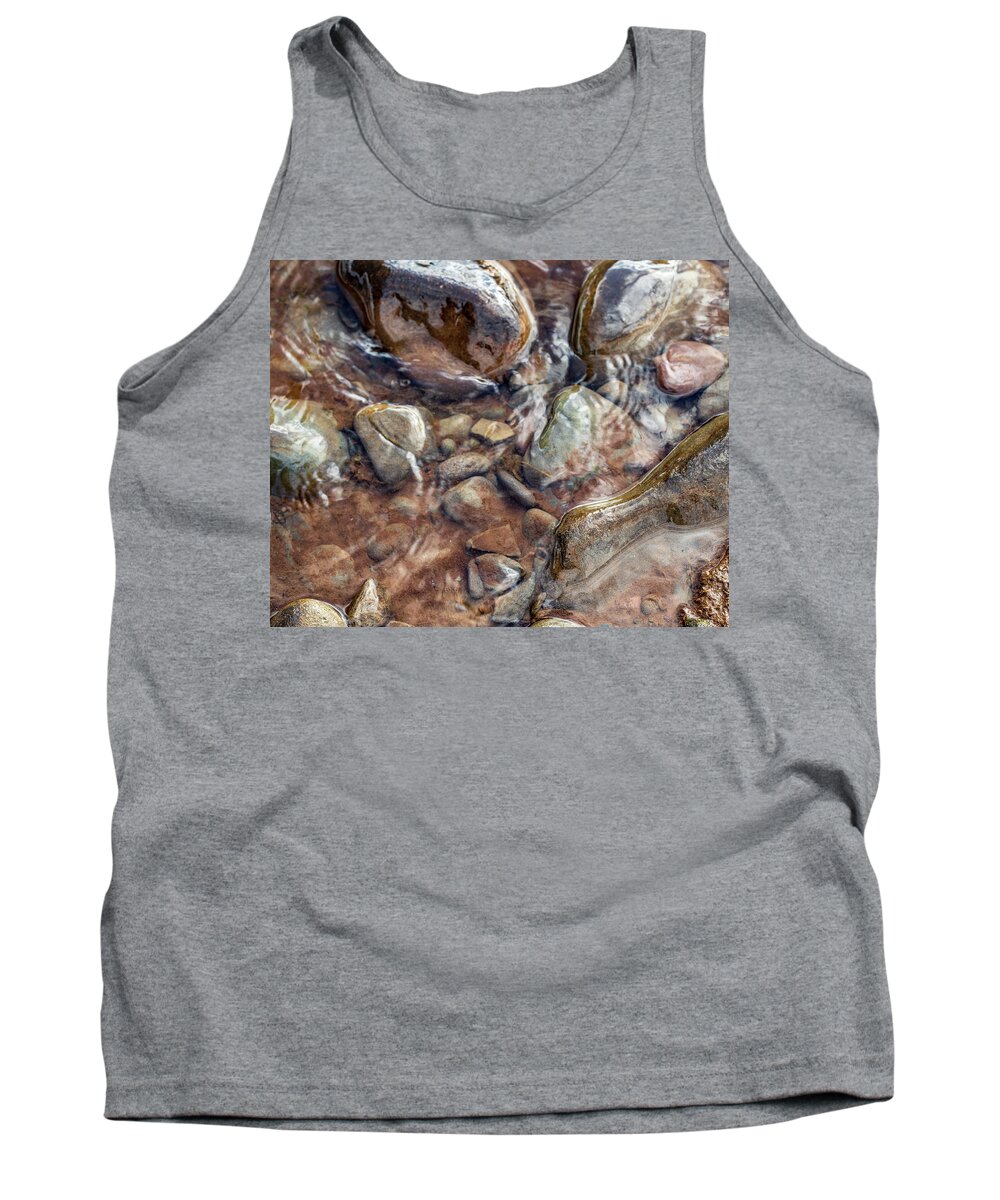 Landscapes Tank Top featuring the photograph Waterscapes - Delaware River - Clean Water Photography by Amelia Pearn