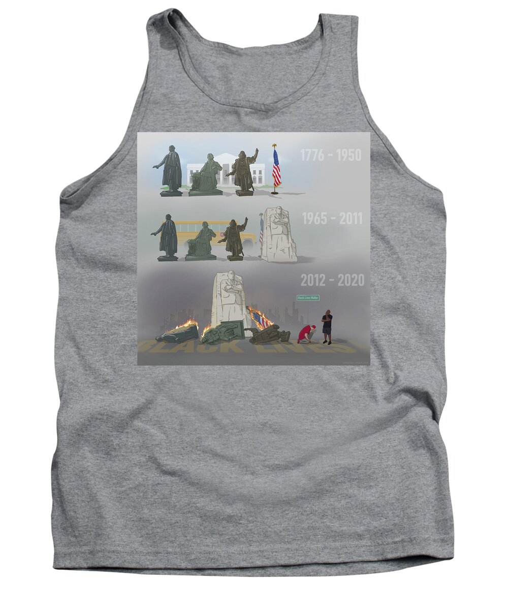 Statues Tank Top featuring the digital art What Will 2030 Look Like by Emerson Design