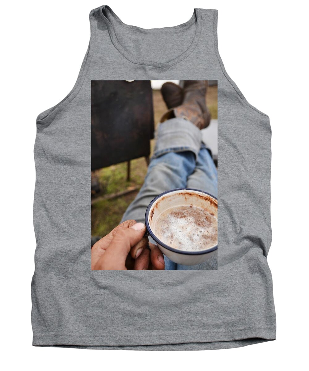 Food Photography Tank Top featuring the photograph Wilderness Latte by Alden White Ballard