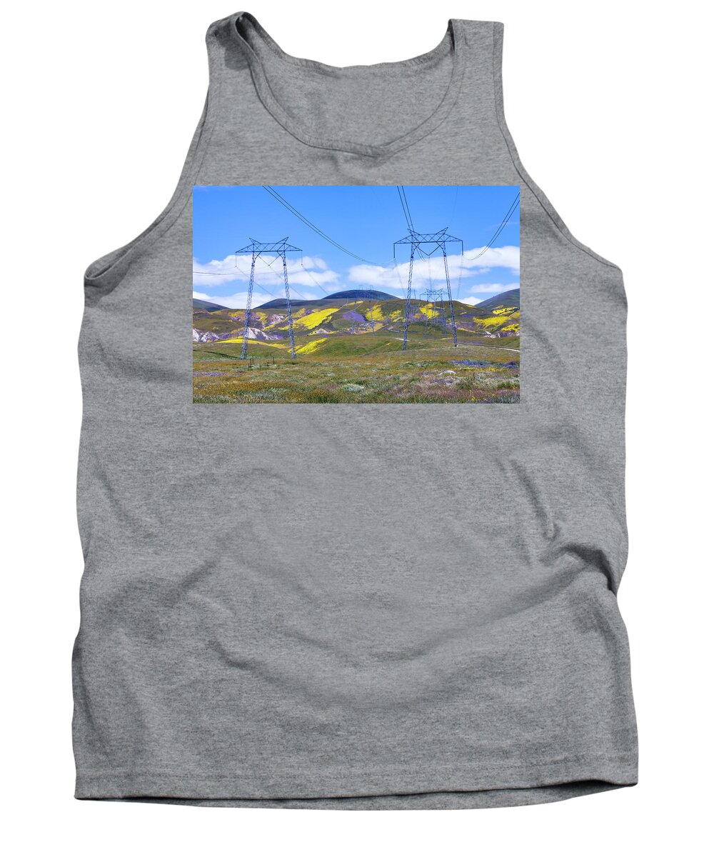 Power Lines Tank Top featuring the photograph Wildflower Power by Rick Pisio