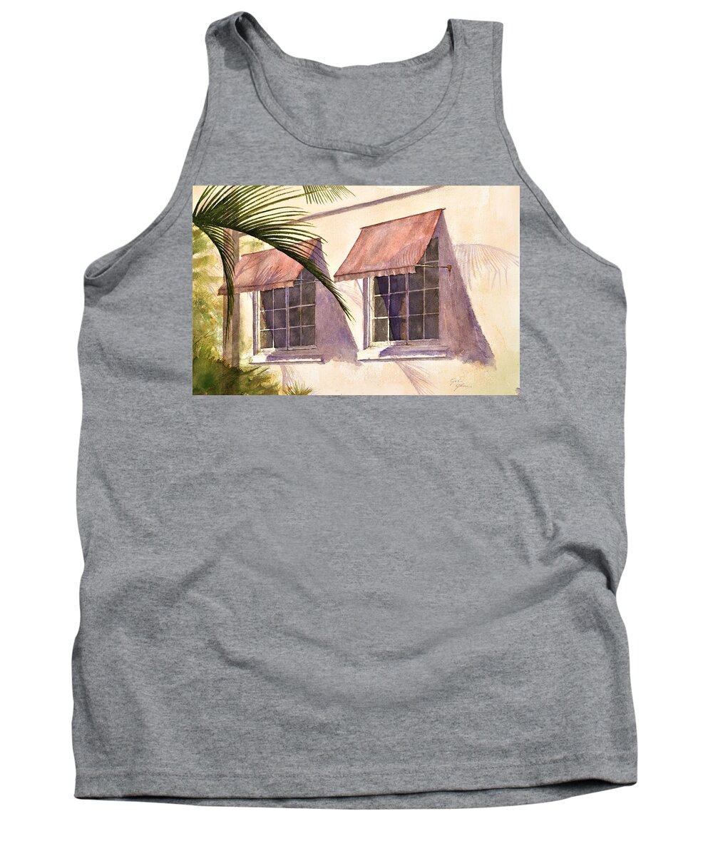 Windows Tank Top featuring the painting Windows by John Glass