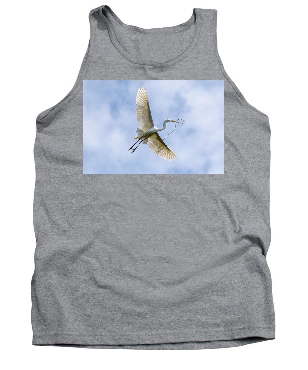 Great Egret Tank Top featuring the photograph Wingspan by Rose Guinther