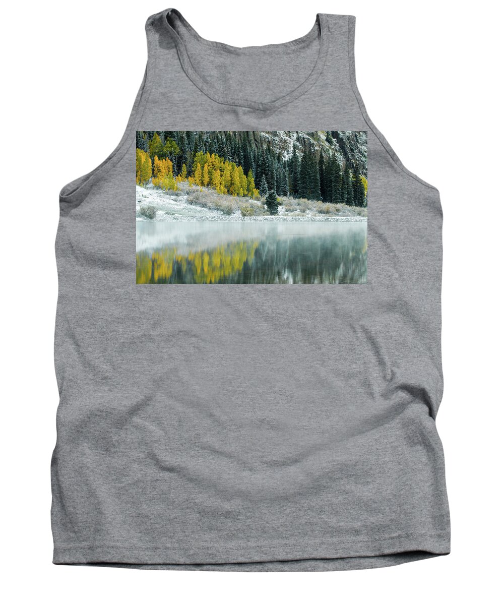 Winter Tank Top featuring the photograph Winter Fresh Fall by Wesley Aston