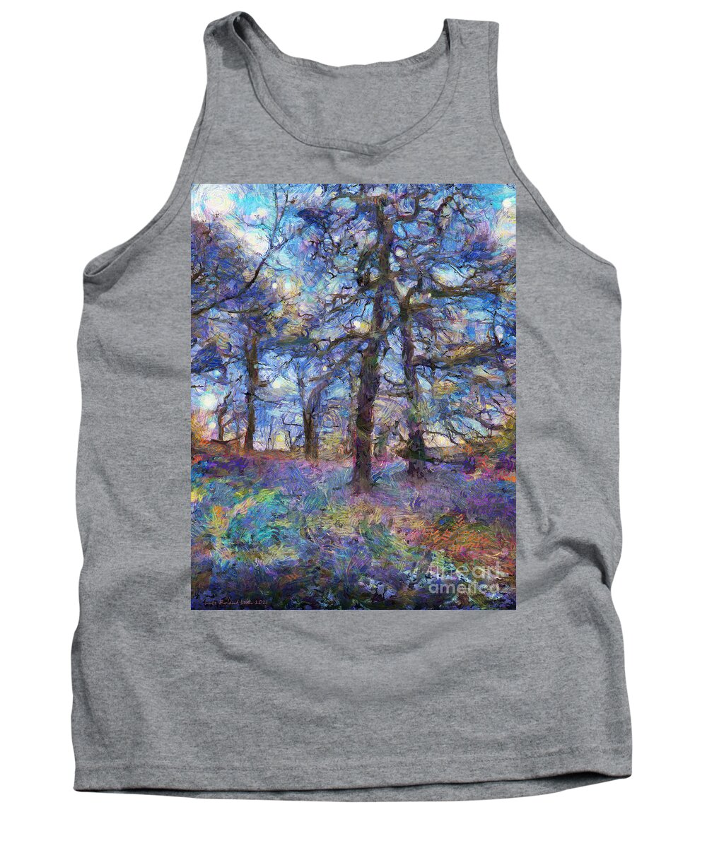 Painting Tank Top featuring the digital art Wood by Lutz Roland Lehn