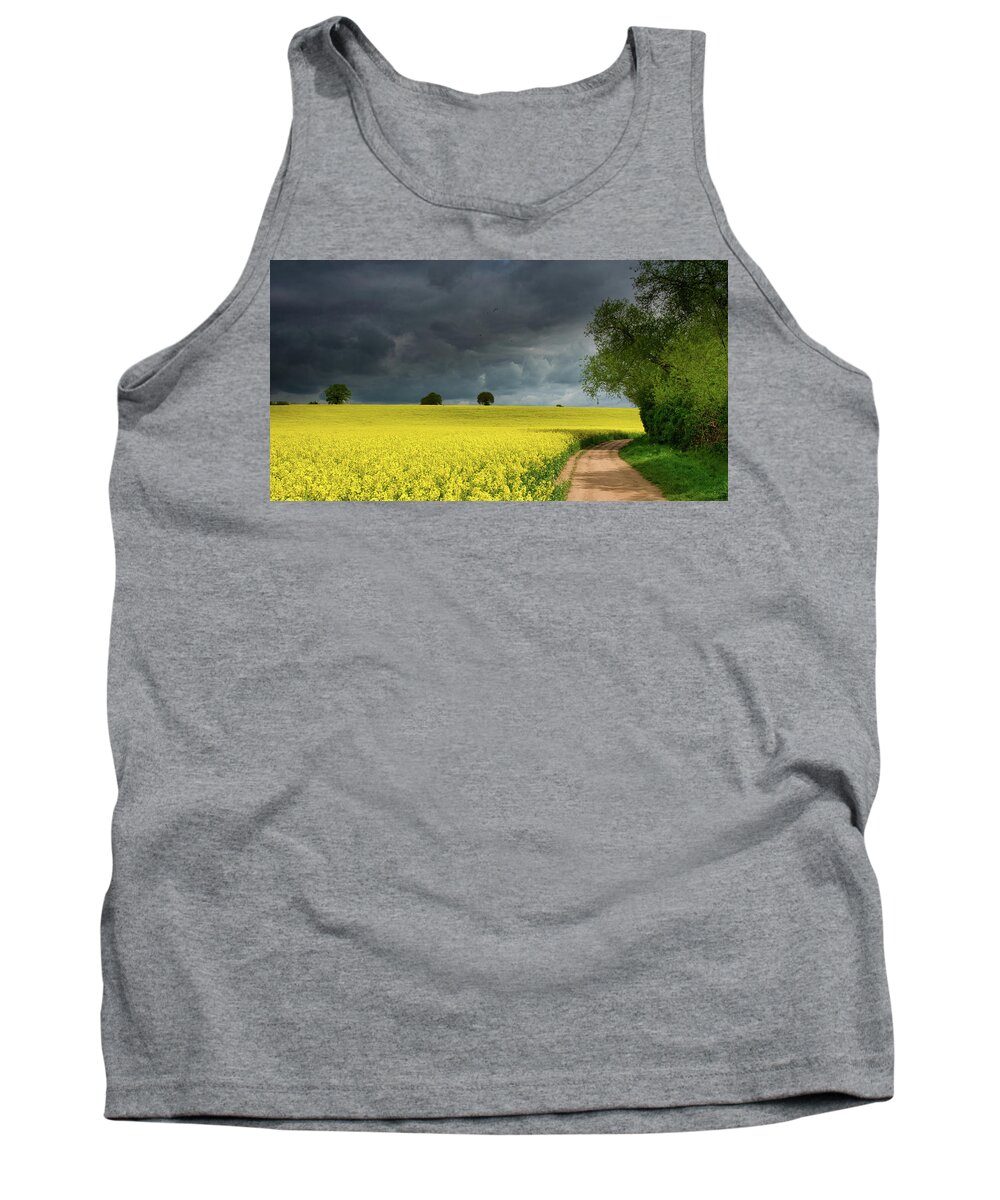 Landscape Tank Top featuring the photograph Yellow ocean 6 by Remigiusz MARCZAK