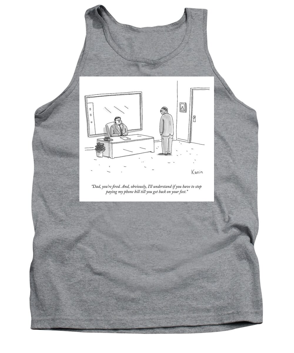 A23137 Tank Top featuring the drawing You're Fired by Zachary Kanin