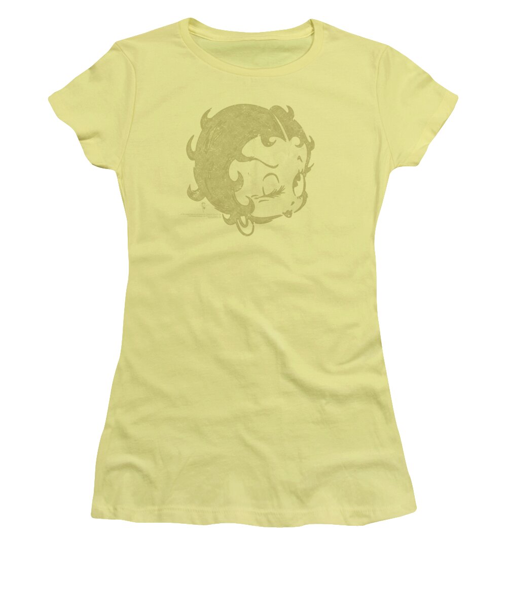 Betty Boop Women's T-Shirt featuring the digital art Boop - Hey There by Brand A