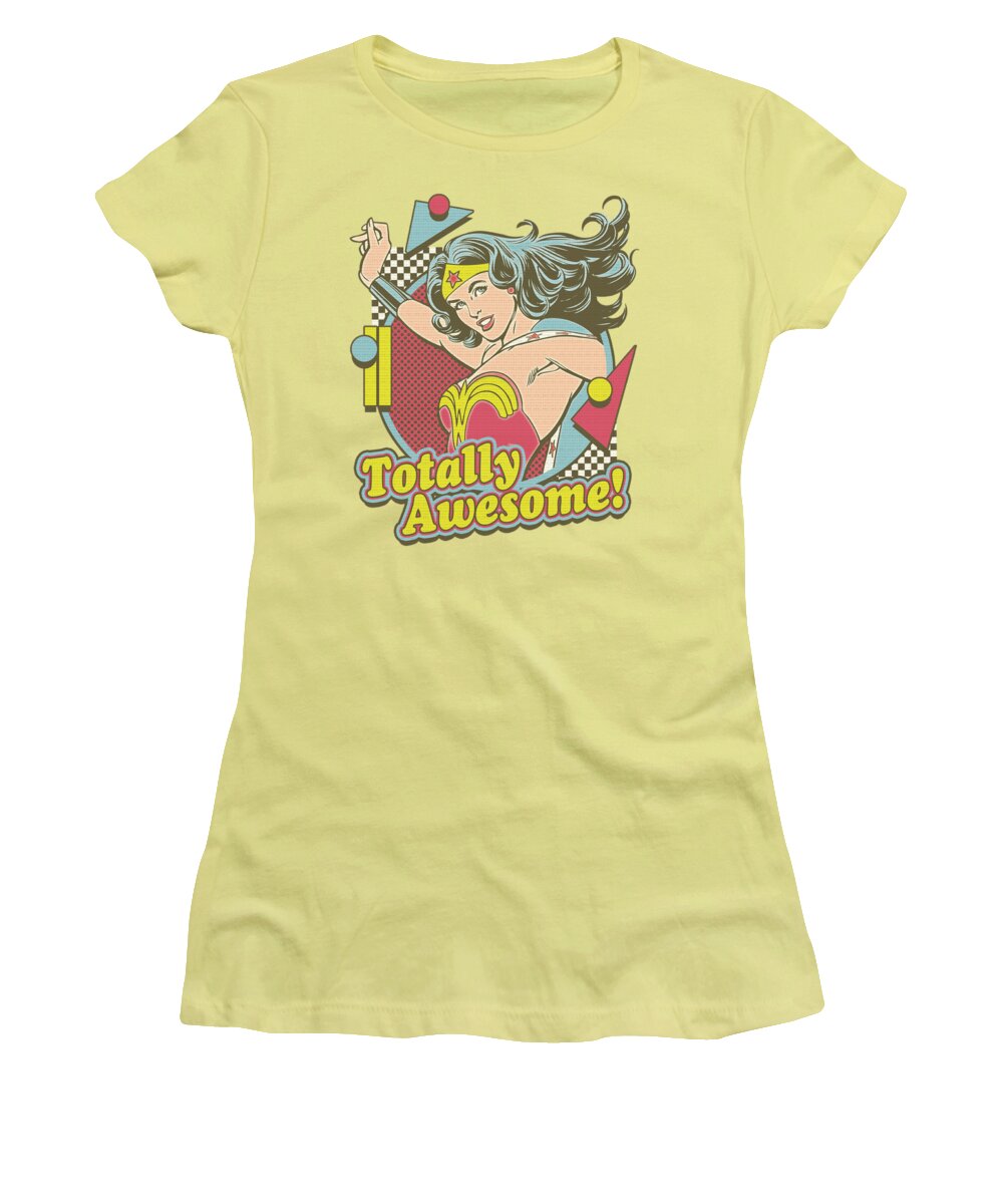 Dc Comics Women's T-Shirt featuring the digital art Dc - Totally Awesome by Brand A