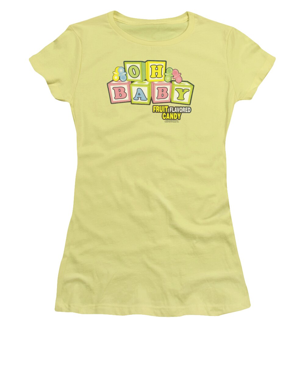 Dubble Bubble Women's T-Shirt featuring the digital art Dubble Bubble - Oh Baby by Brand A