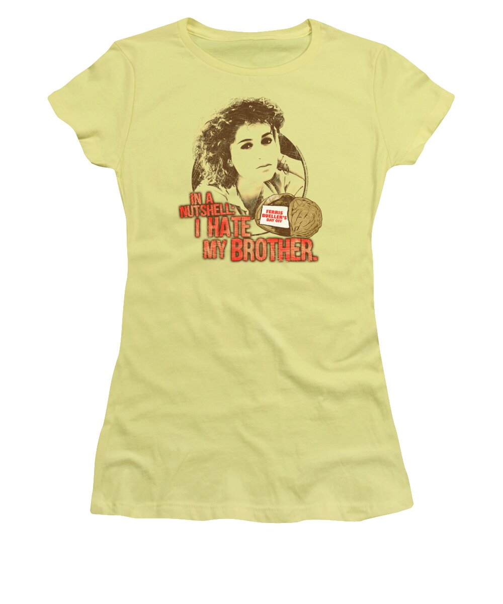 Ferris Bueller's Day Off Women's T-Shirt featuring the digital art Ferris Bueller - Nutsheel by Brand A