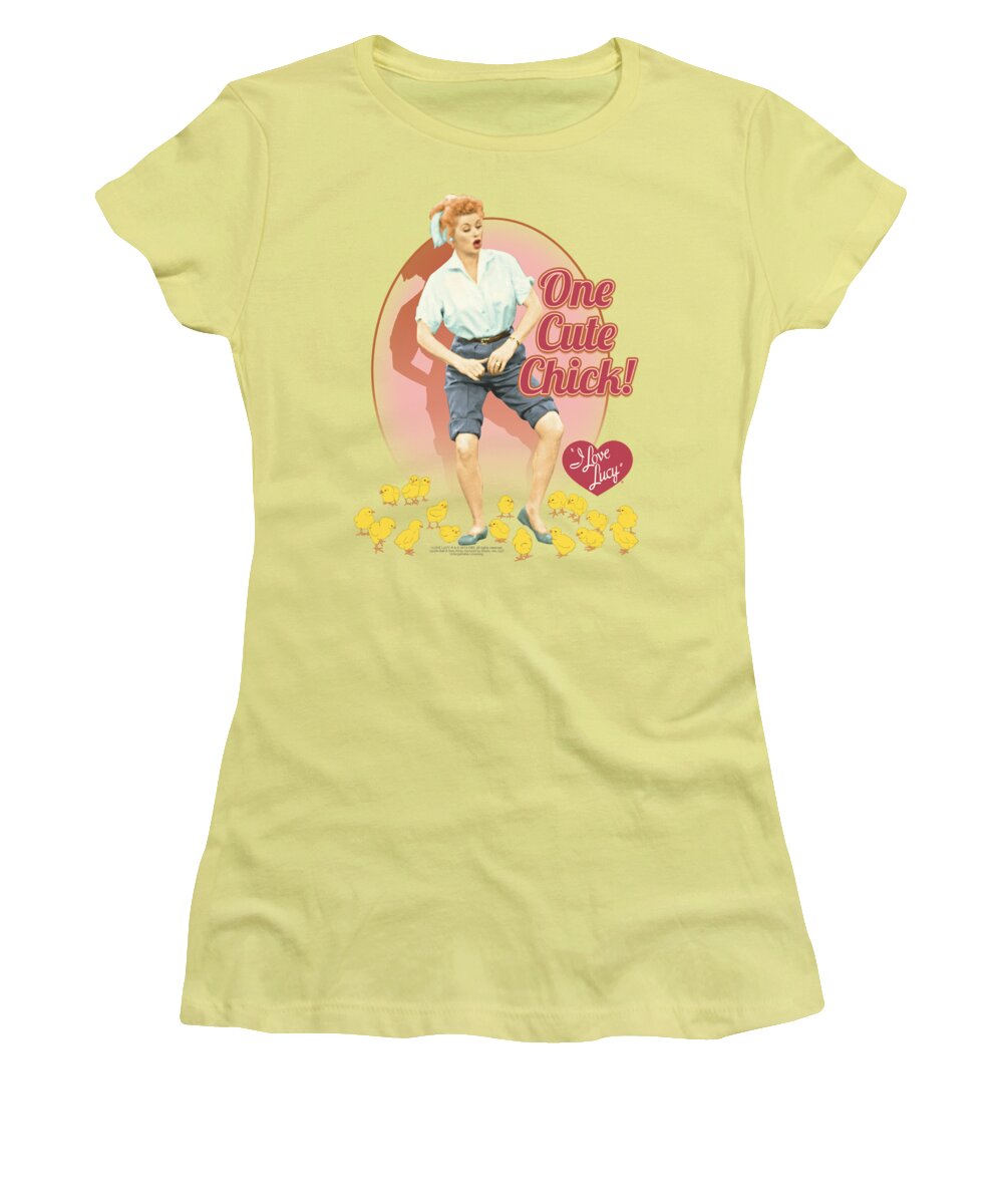 I Love Lucy Women's T-Shirt featuring the digital art Lucy - Cute Chick by Brand A