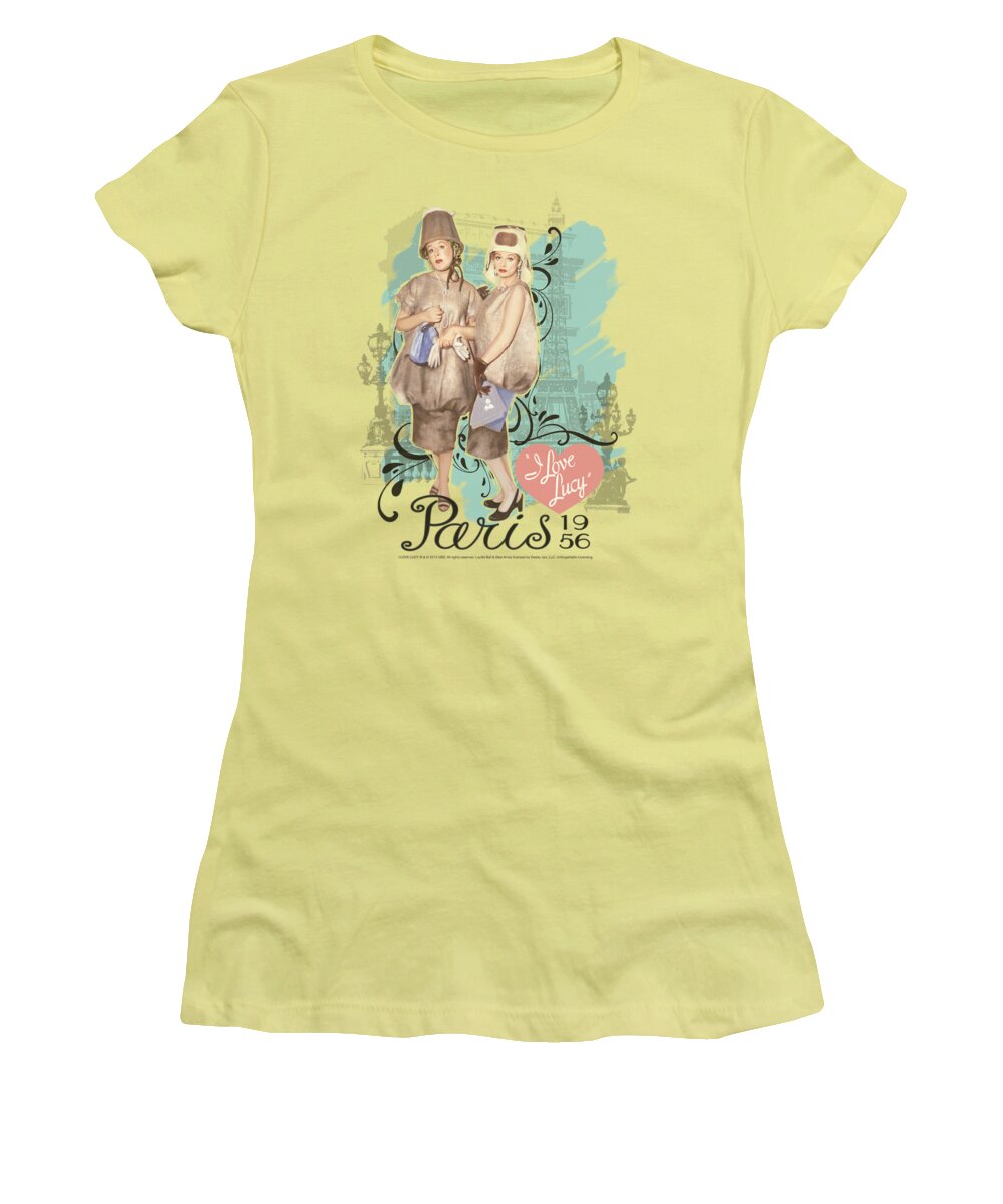 I Love Lucy Women's T-Shirt featuring the digital art Lucy - Paris Dress by Brand A