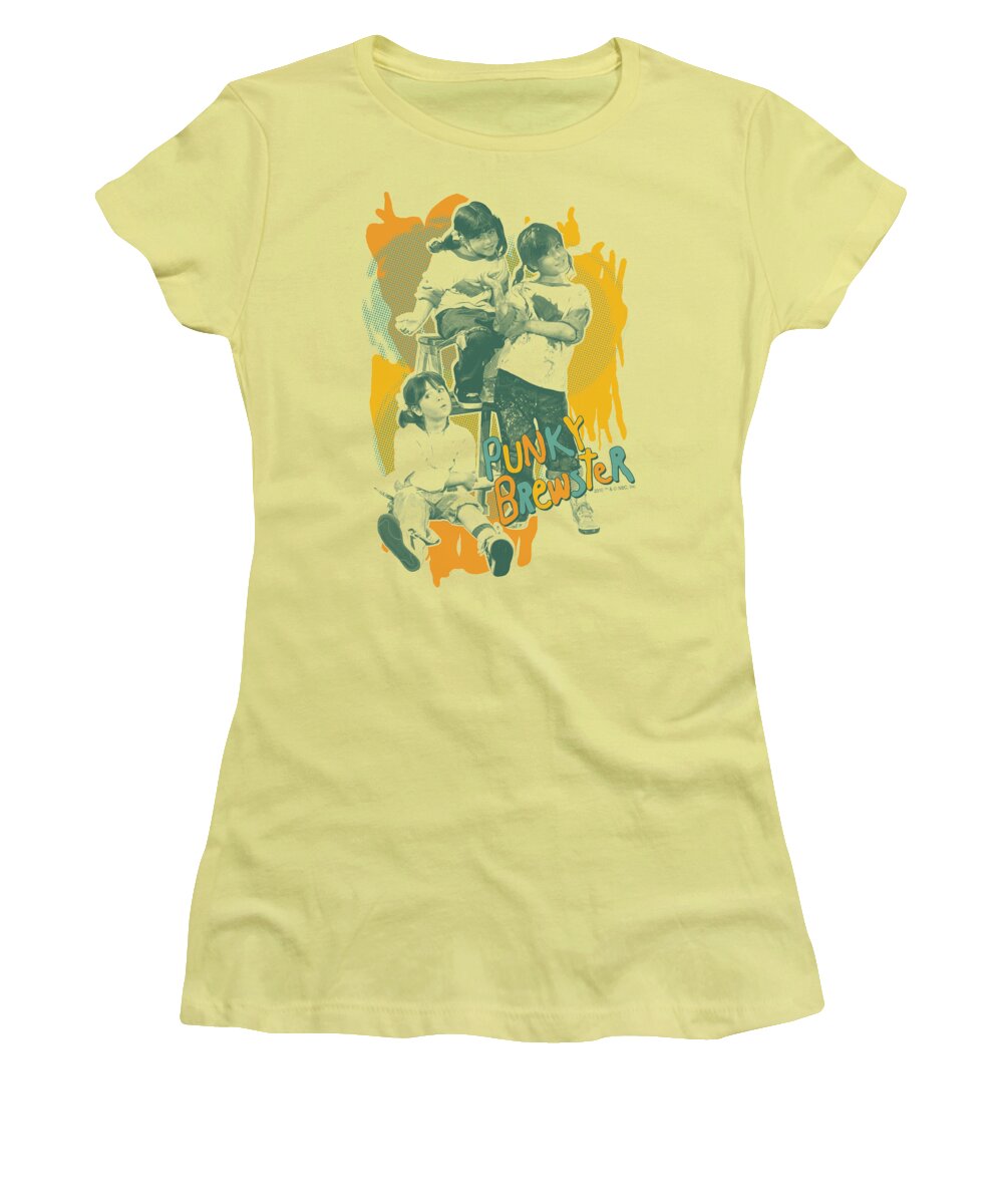 Punky Brewster Women's T-Shirt featuring the digital art Punky Brewster - Tri Punky by Brand A