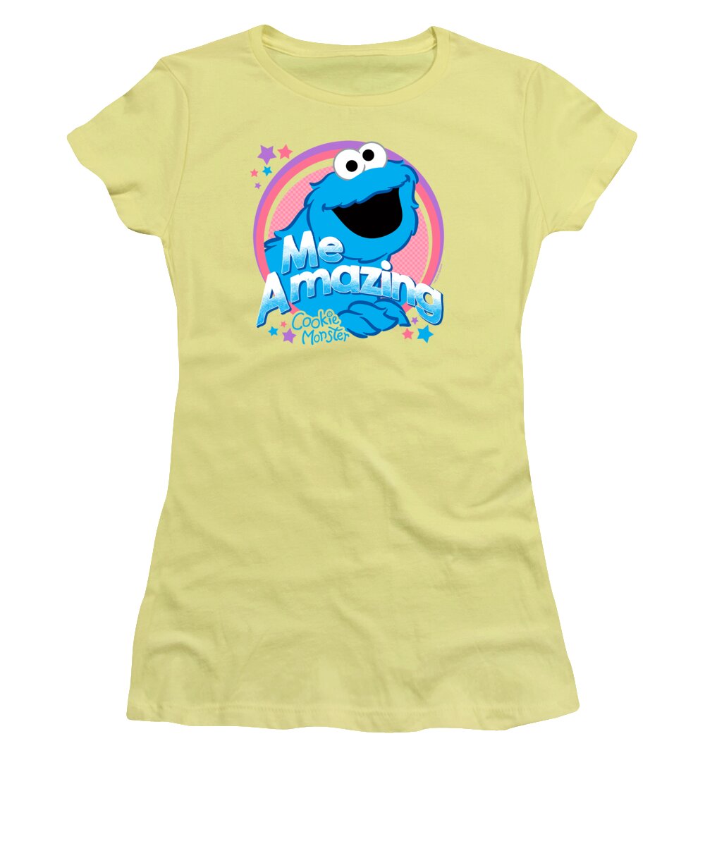  Women's T-Shirt featuring the digital art Sesame Street - Me Amazing by Brand A