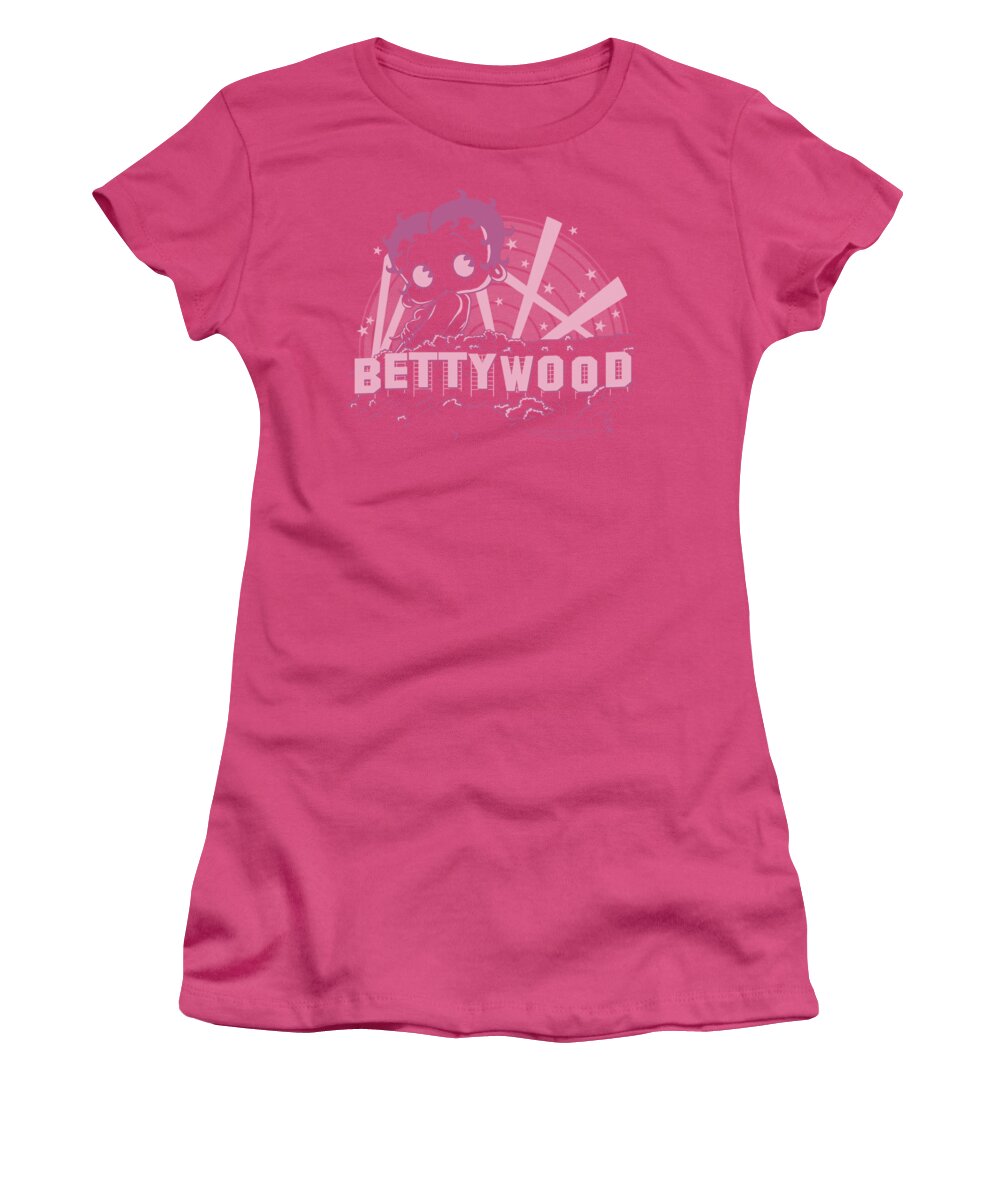 Betty Boop Women's T-Shirt featuring the digital art Boop - Bettywood by Brand A