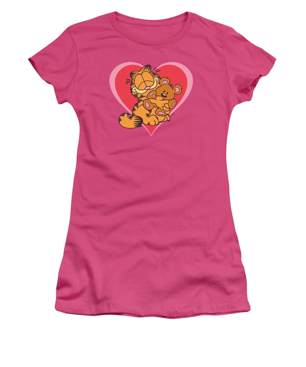 Garfield Women's T-Shirt featuring the digital art Garfield - Cute N'cuddly by Brand A