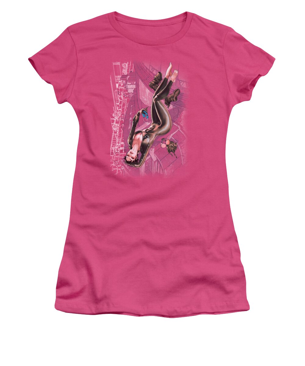 Justice League Of America Women's T-Shirt featuring the digital art Jla - Catwoman #1 by Brand A