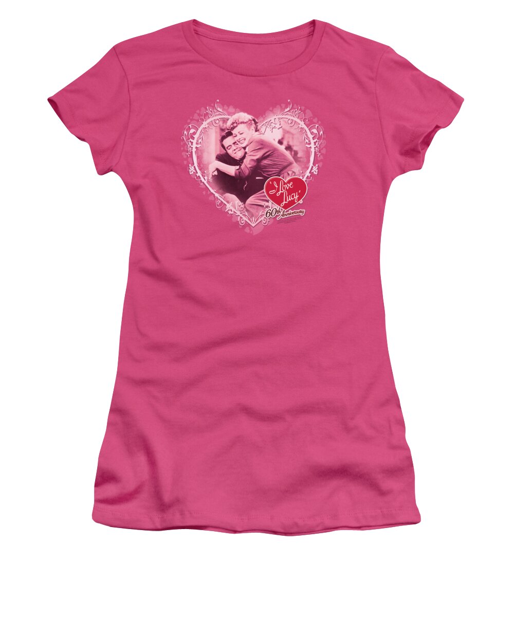 I Love Lucy Women's T-Shirt featuring the digital art Lucy - Happy Anniversary by Brand A