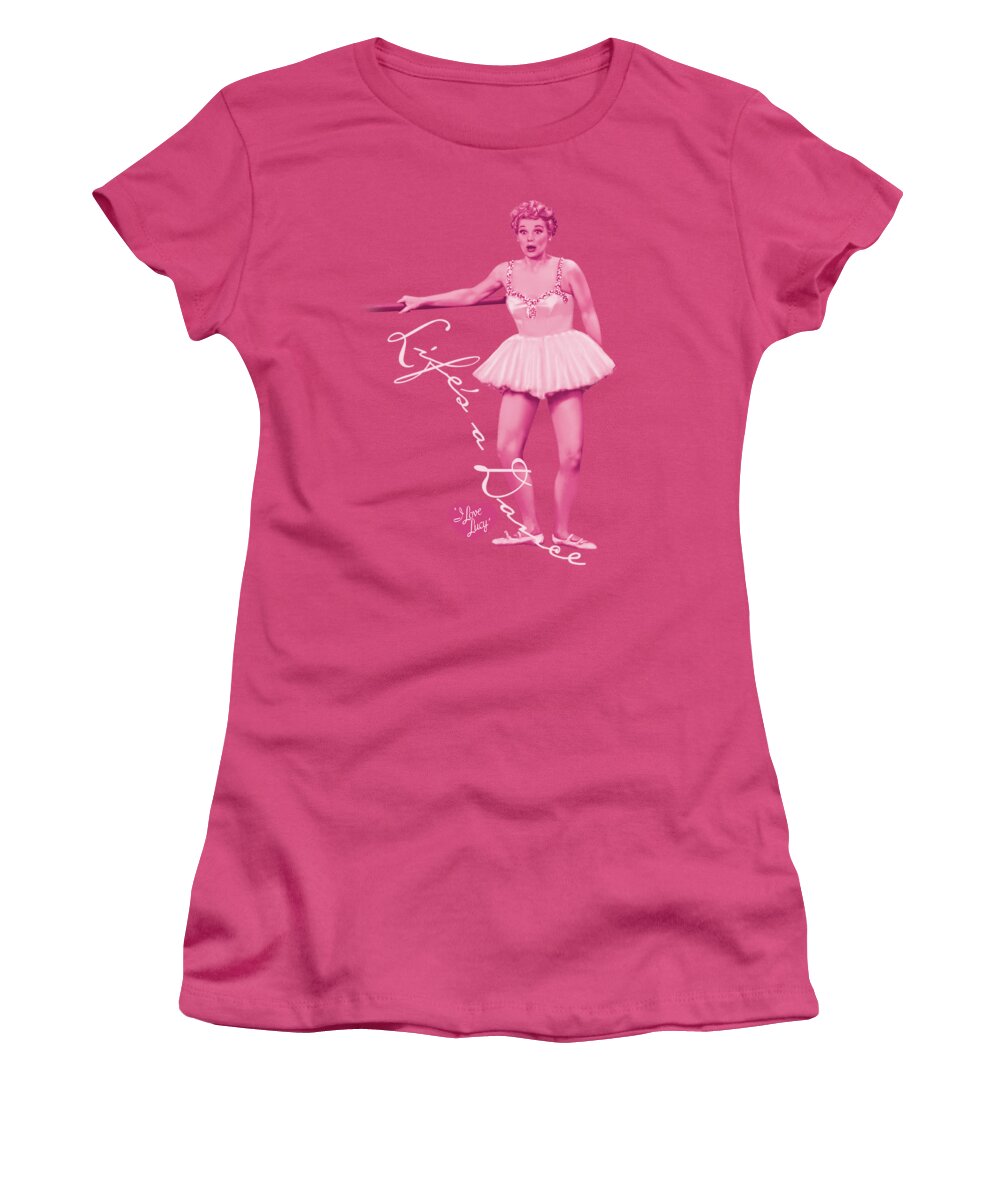 I Love Lucy Women's T-Shirt featuring the digital art Lucy - Life's A Big Dance by Brand A