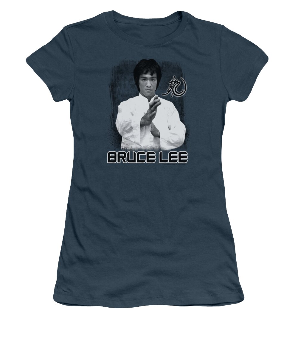 Bruce Lee Women's T-Shirt featuring the digital art Bruce Lee - Concentrate by Brand A