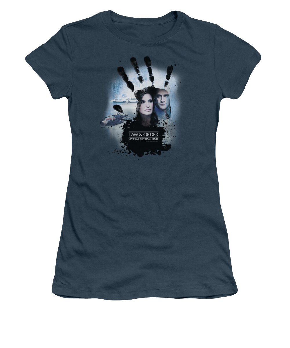 Law And Order Women's T-Shirt featuring the digital art Lawandorder:svu - Hand by Brand A