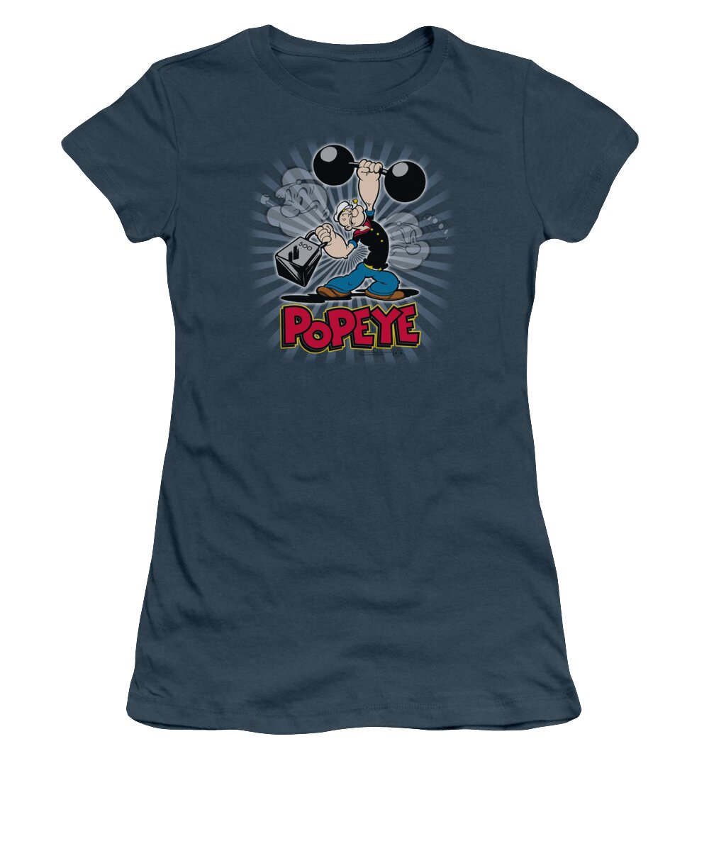 Popeye Women's T-Shirt featuring the digital art Popeye - Strength by Brand A