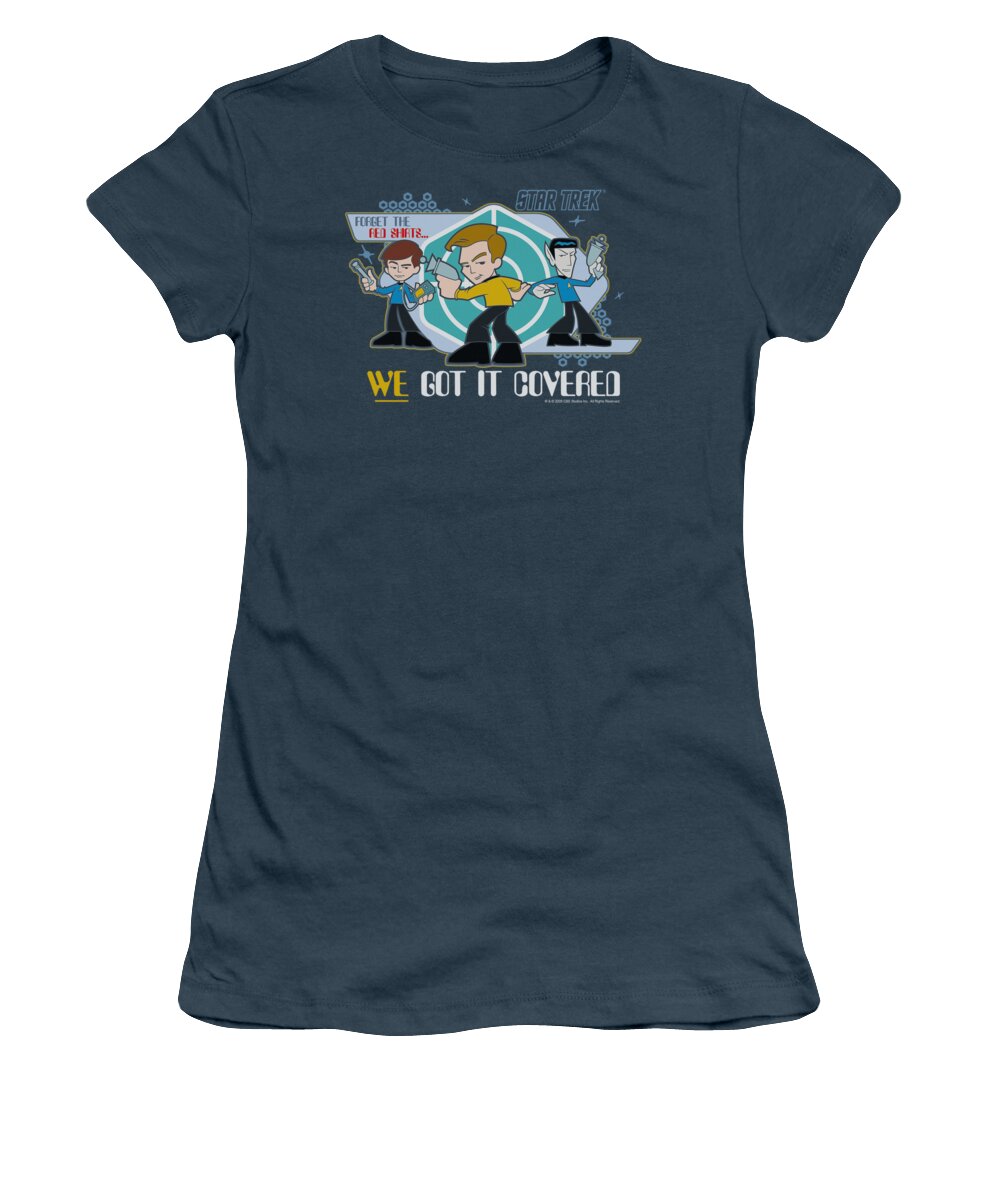 Star Trek Women's T-Shirt featuring the digital art Quogs - We Got It Covered by Brand A