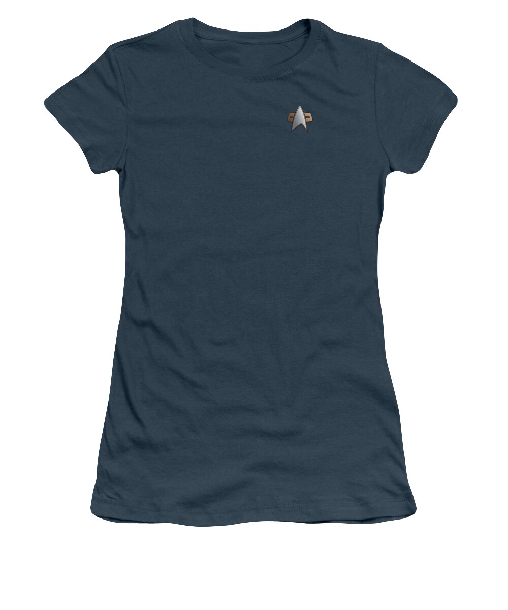 Star Trek Women's T-Shirt featuring the digital art Star Trek - Ds9 Science Emblem by Brand A