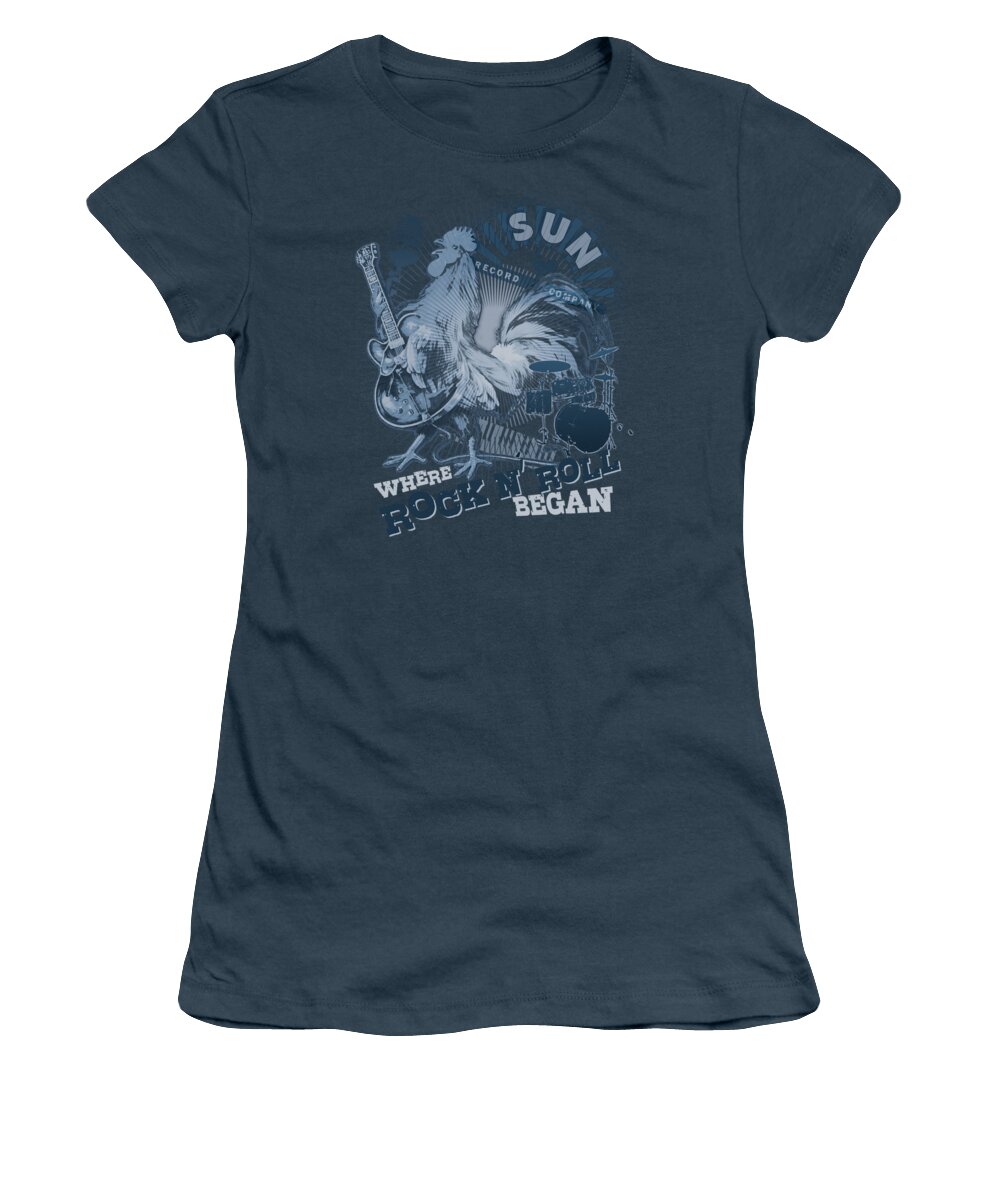 Sun Record Company Women's T-Shirt featuring the digital art Sun - Where Rock Began by Brand A