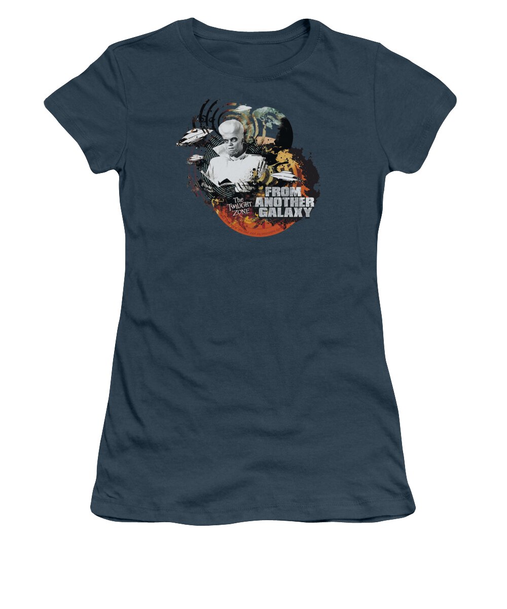 Twilight Zone Women's T-Shirt featuring the digital art Twilight Zone - From Another Galaxy by Brand A