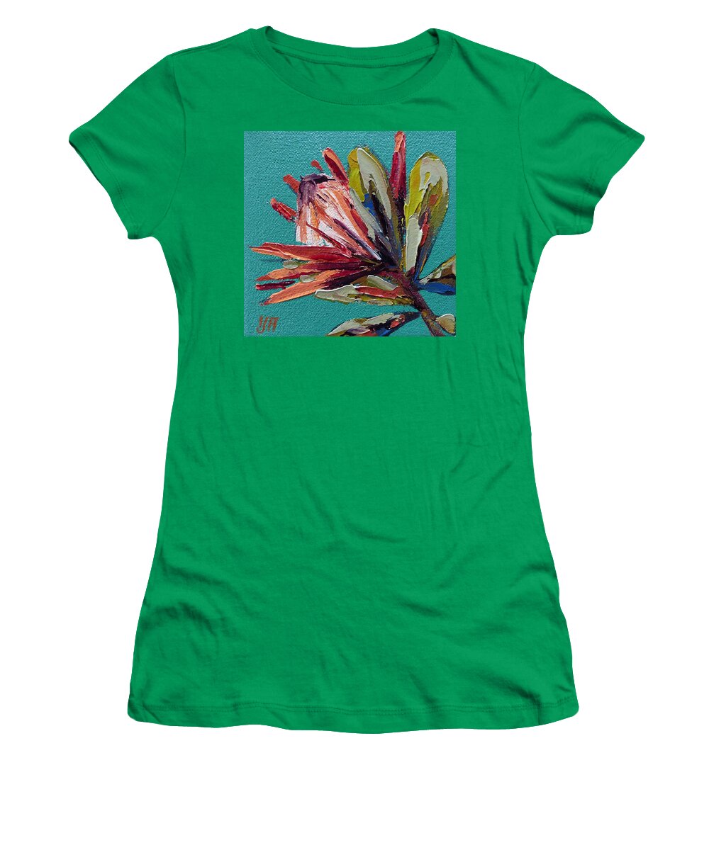 Protear Women's T-Shirt featuring the painting King Proteas by Yvonne Ankerman