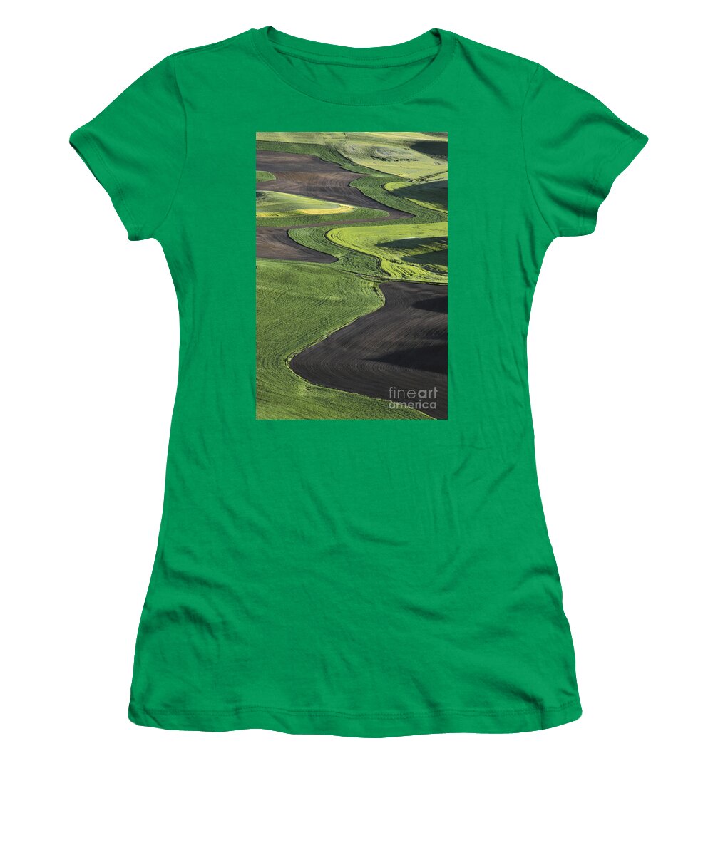 Nobody Women's T-Shirt featuring the photograph Wheat Field #1 by Jim Corwin