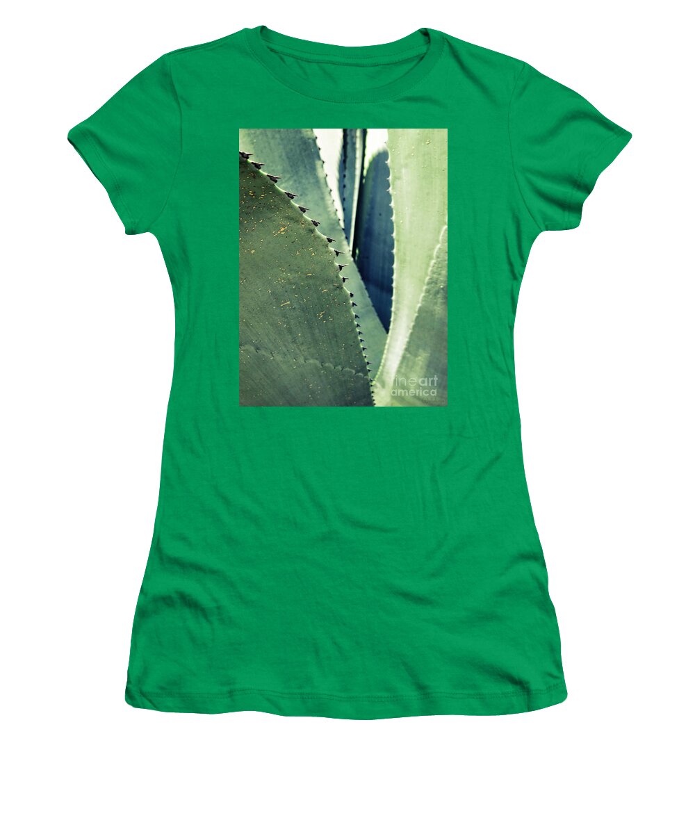 Agave Abstract Women's T-Shirt featuring the photograph Agave Abstract by Ella Kaye Dickey
