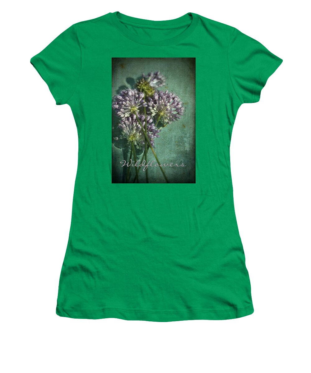 Allium Cernuum Women's T-Shirt featuring the photograph Alabama Allium Wildflowers by Kathy Clark