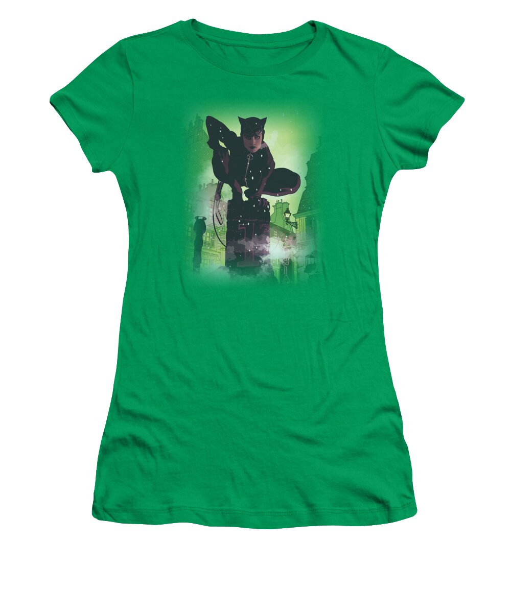 Batman Women's T-Shirt featuring the digital art Batman - Catwoman #63 Cover by Brand A