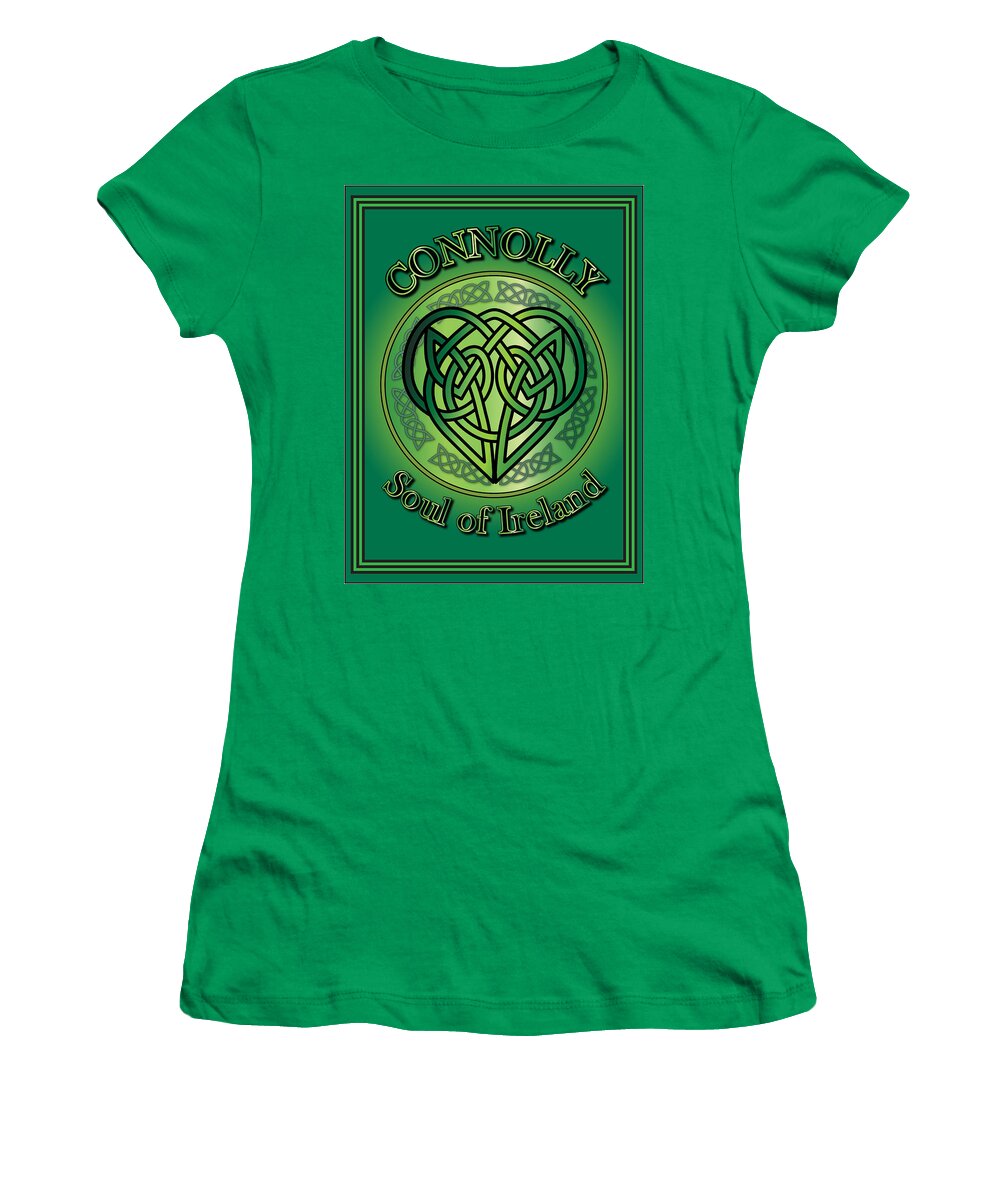 Connolly Women's T-Shirt featuring the digital art Connolly Soul of Ireland by Ireland Calling