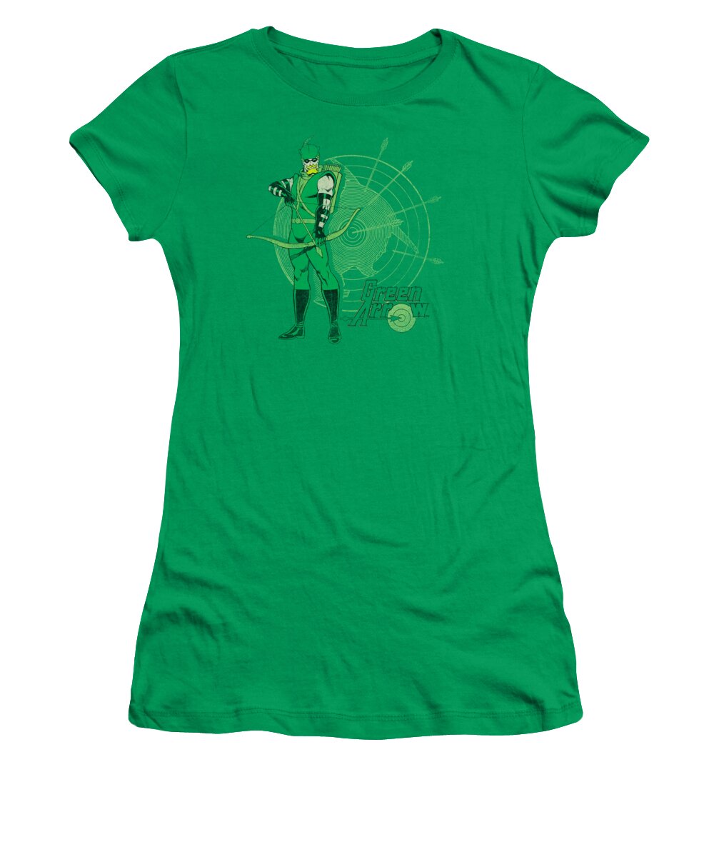 Dc Comcis Women's T-Shirt featuring the digital art Dc - Arrow Target by Brand A
