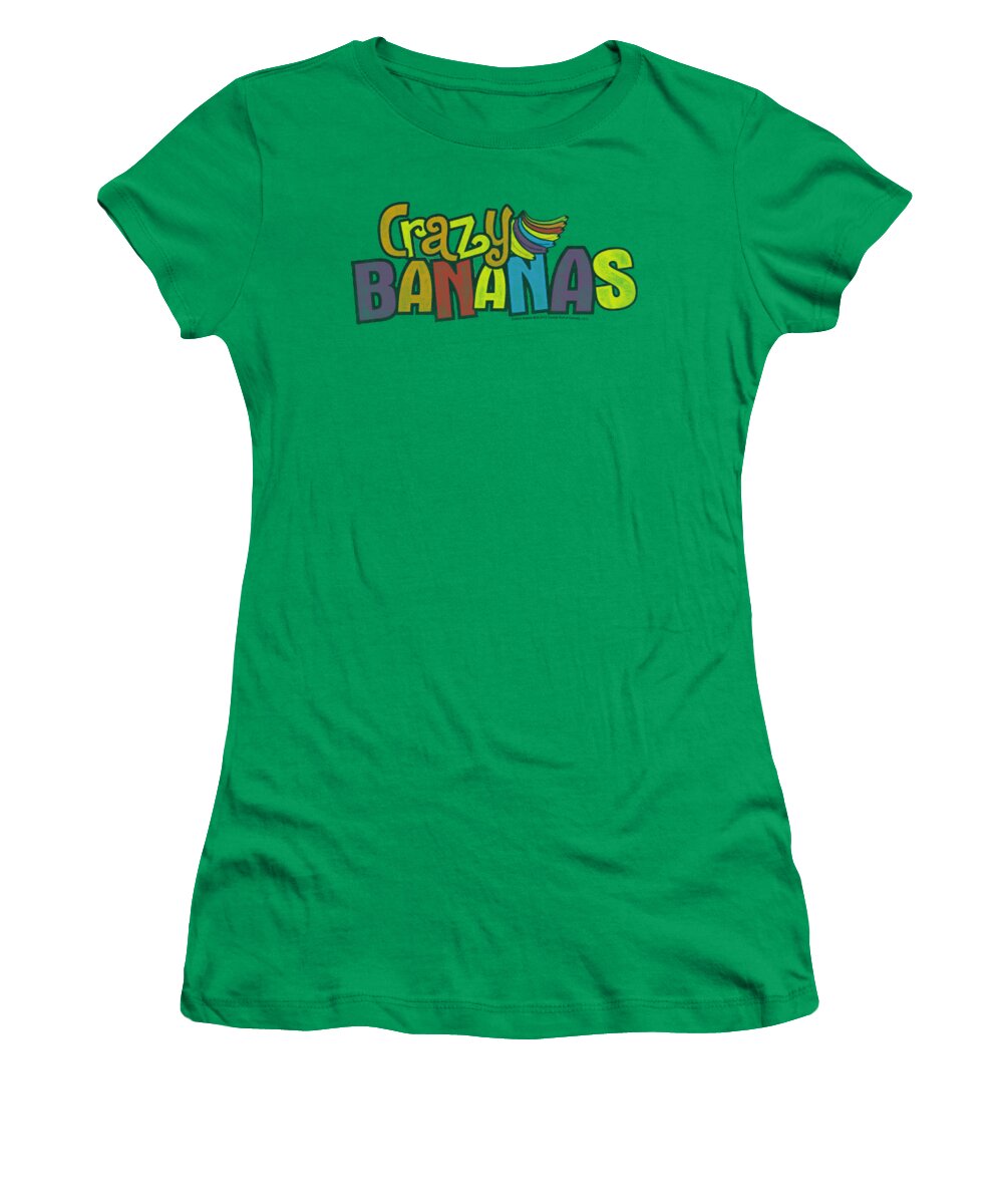 Dubble Bubble Women's T-Shirt featuring the digital art Dubble Bubble - Crazy Bananas by Brand A