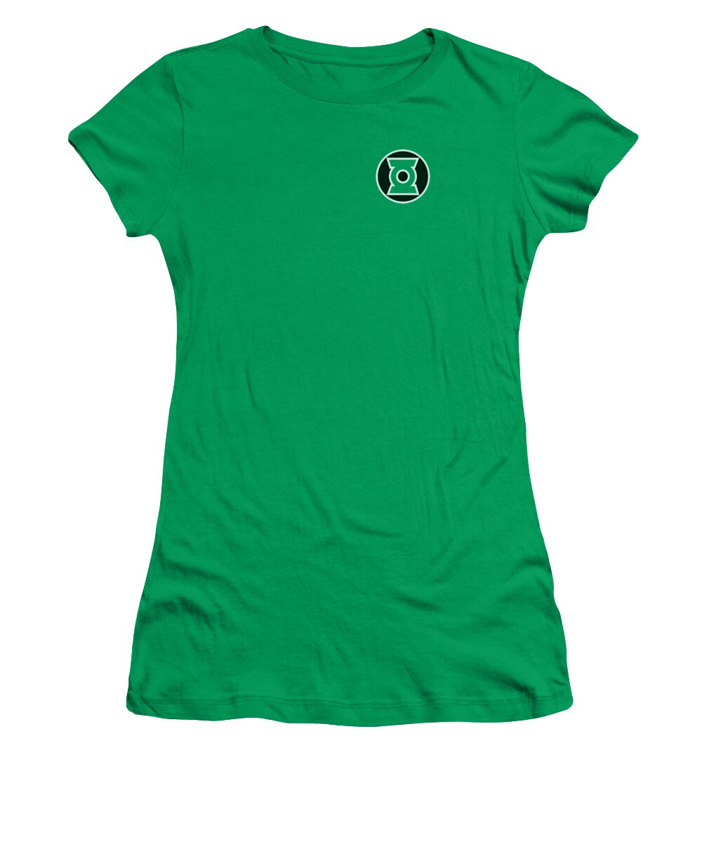 Green Lantern Women's T-Shirt featuring the digital art Green Lantern - Kyle Rayner Logo by Brand A