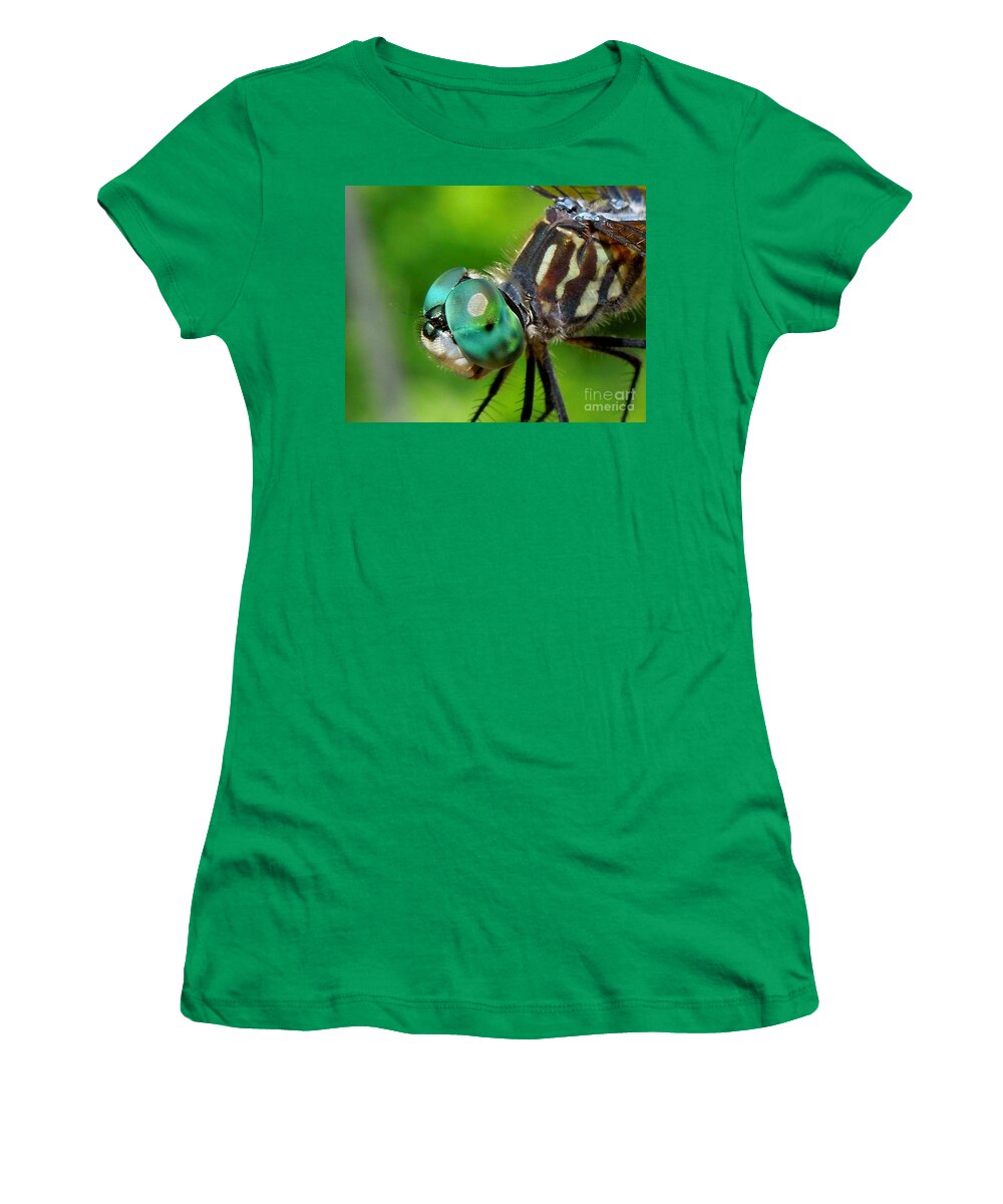 Dragonfly Women's T-Shirt featuring the photograph Happy Dragonfly by Renee Trenholm