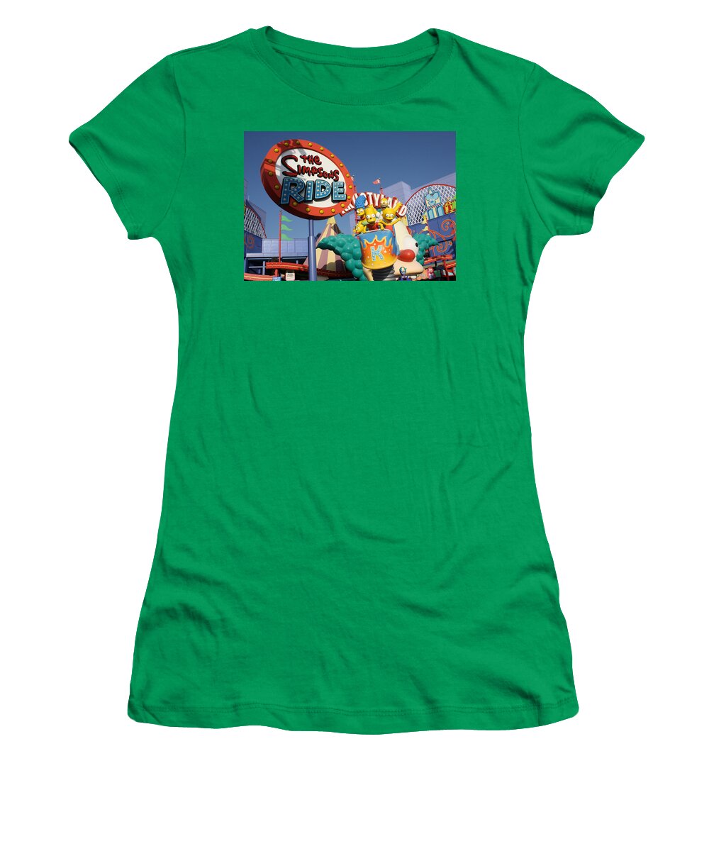 Universal Studios Hollywood Women's T-Shirt featuring the photograph Krusty by David Nicholls