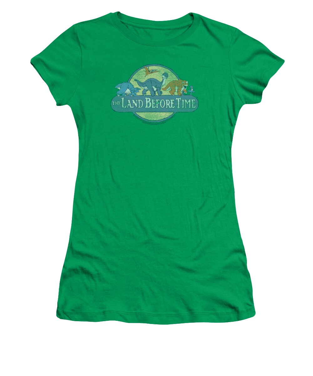The Land Before Time Women's T-Shirt featuring the digital art Land Before Time - Retro Logo by Brand A
