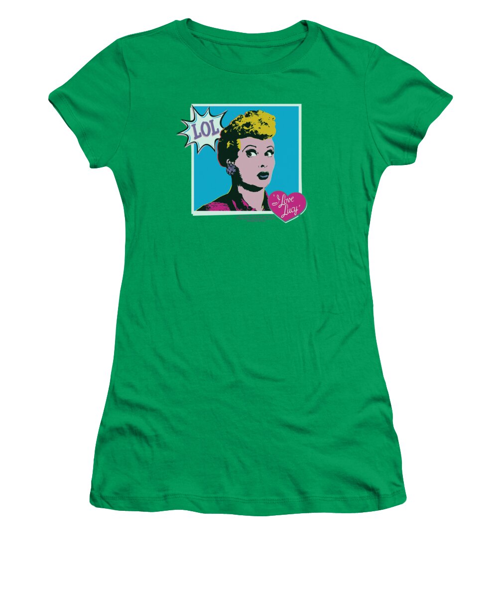 I Love Lucy Women's T-Shirt featuring the digital art Lucy - I Love Worhol Lol by Brand A