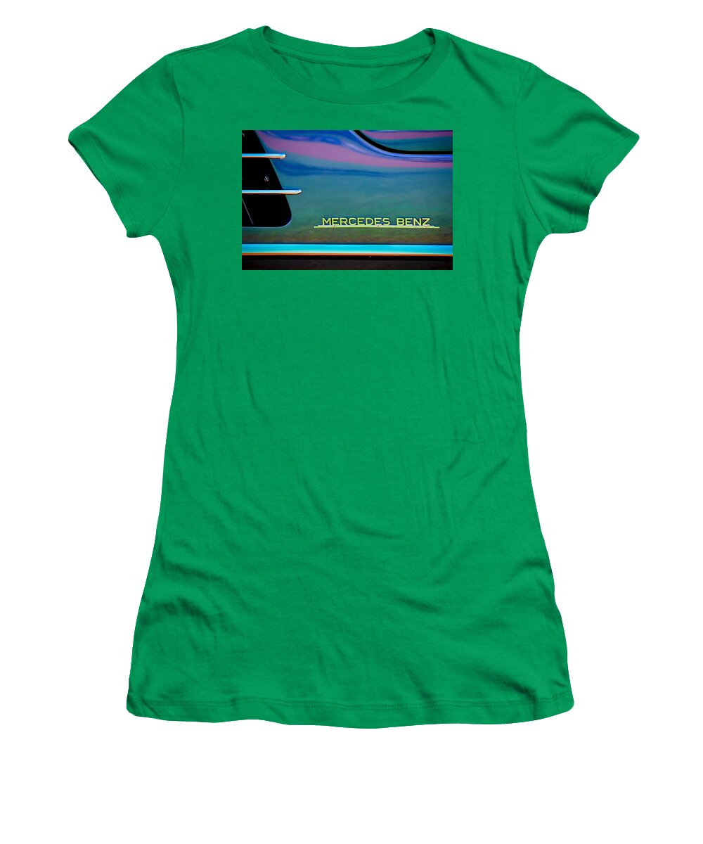 Mercedes-benz Side Emblem Women's T-Shirt featuring the photograph Mercedes-Benz Side Emblem by Jill Reger